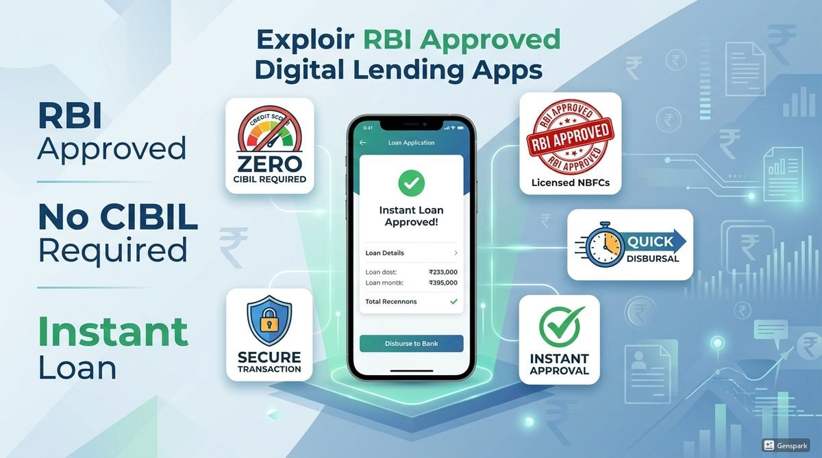 RBI Approved Loan Apps Without CIBIL Score (2026) — Verified List & Honest Guide